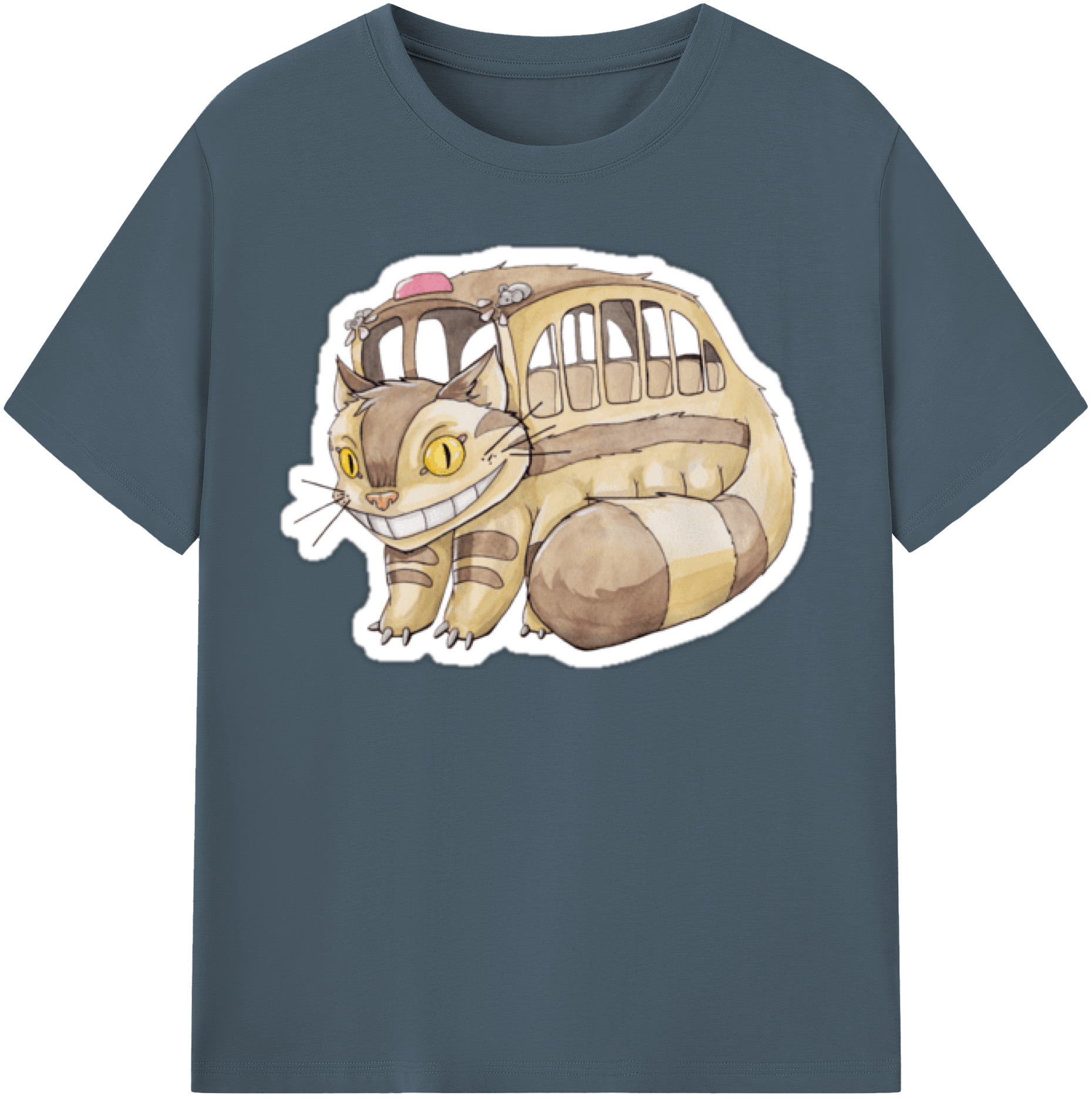 （画像用） となりのトトロ 草壁メイ 草壁サツキ My Neighbor Totoro Satsuki Kusakabe Mei Kusakabe 綿100％半袖Tシャツ（フロントプリント）